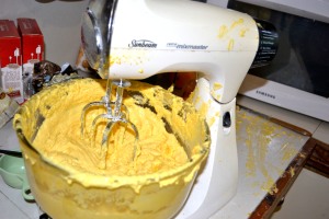 What a waste of good mixture...Attack of the Killer Orange Cake Mix.