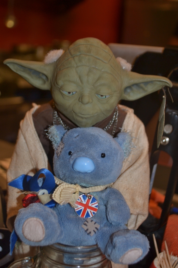 Wally sought help from the Force and consulted Yoda.