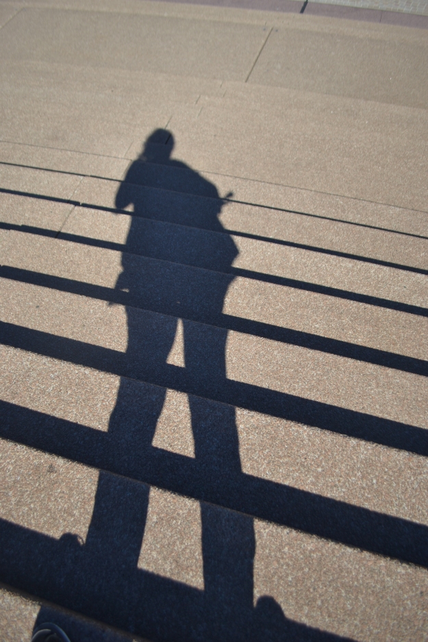 Shadow Selfie on the Opera House Front Steps.
