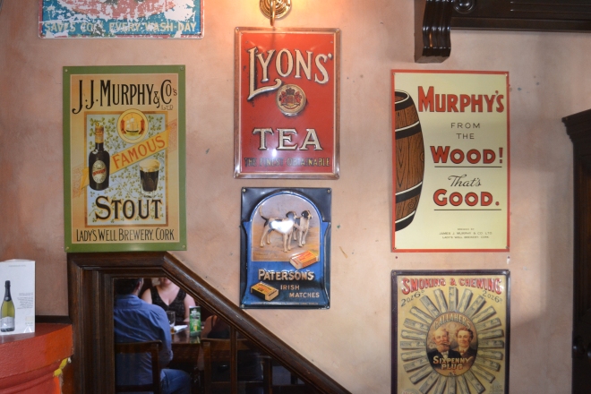Irish Signs at the Porterhouse Pub, Surry Hills.