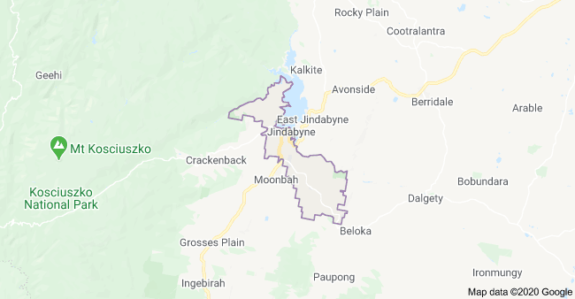 Map of Jindabyne